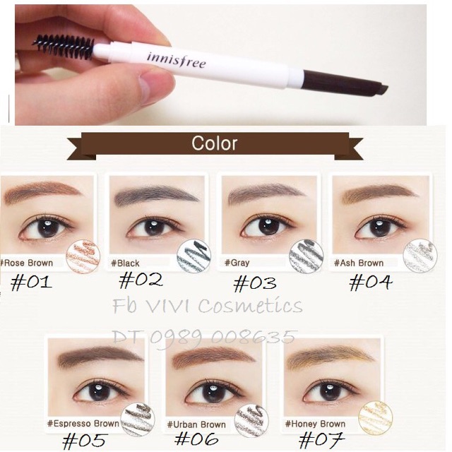 Chì kẻ mày Innisfree Auto Eyebrow Pencil | BigBuy360 - bigbuy360.vn