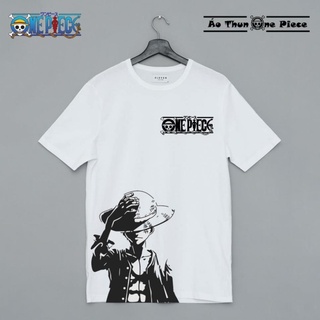 Áo thun in hình monkey d. luffy trắng đen cực ngầu - áo thun one piece