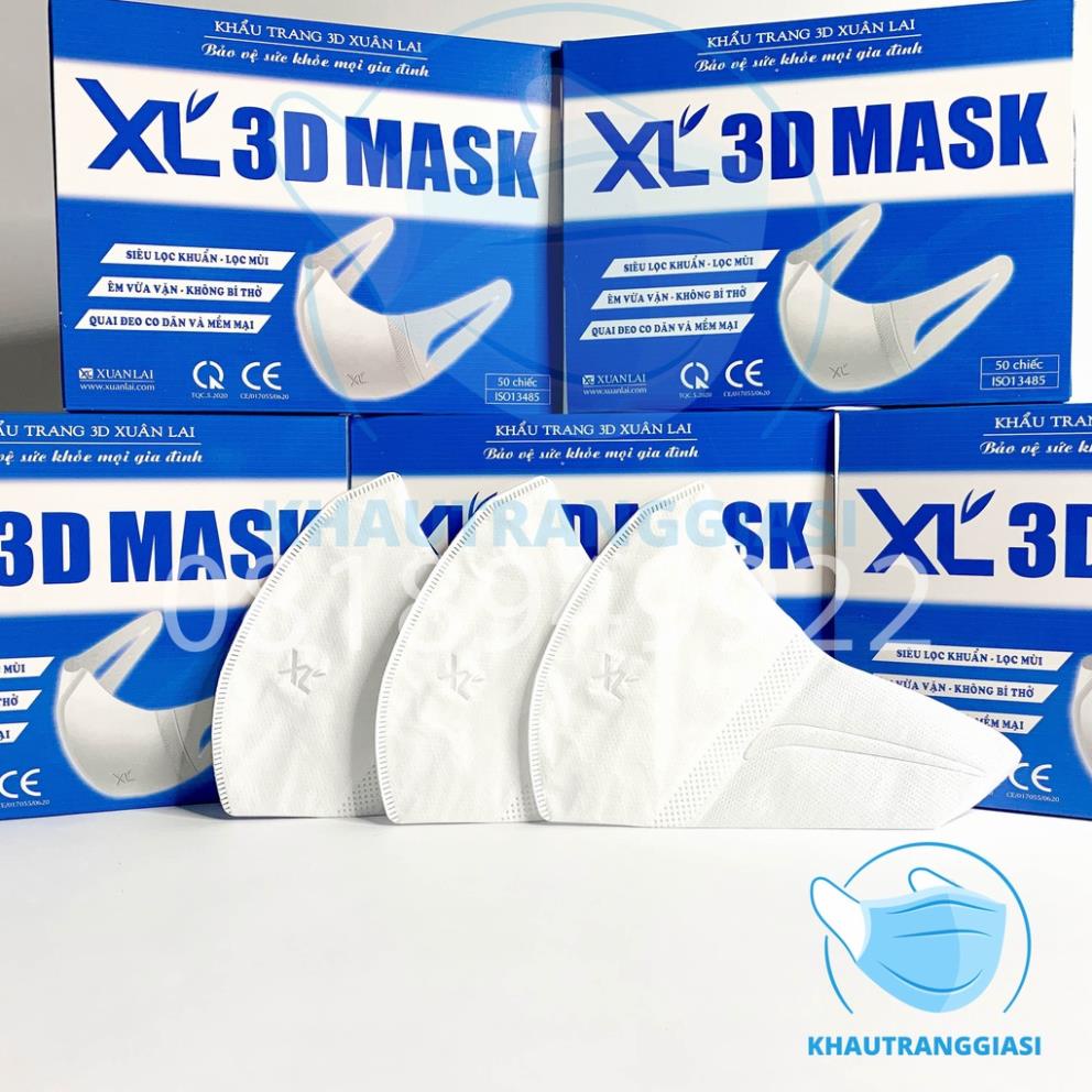 [Gía Sỉ] FULL HỘP 50 CÁI Khẩu trang 3D Xuân Lai | BigBuy360 - bigbuy360.vn