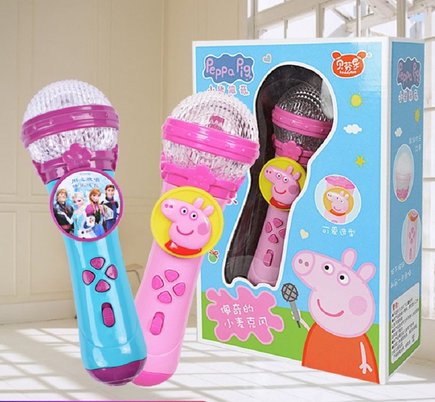 Micro Đồ Chơi Hình Chú Heo Peppa Có Đèn Và Nhạc Cho Bé