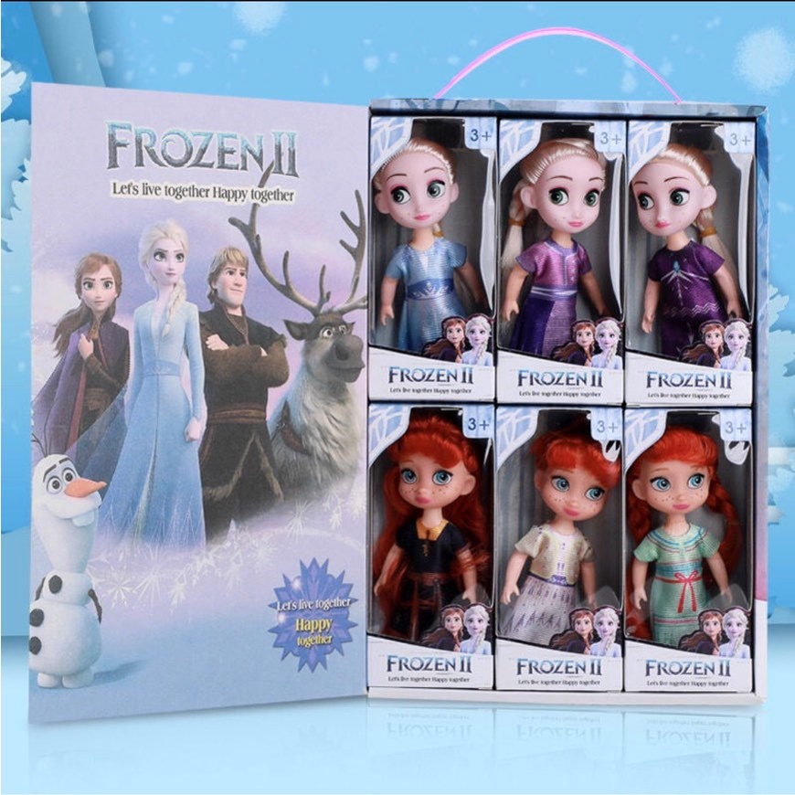 [Hàng mới về] Combo 6 Búp bê Frozen 2 Elsa và Anna cho bé