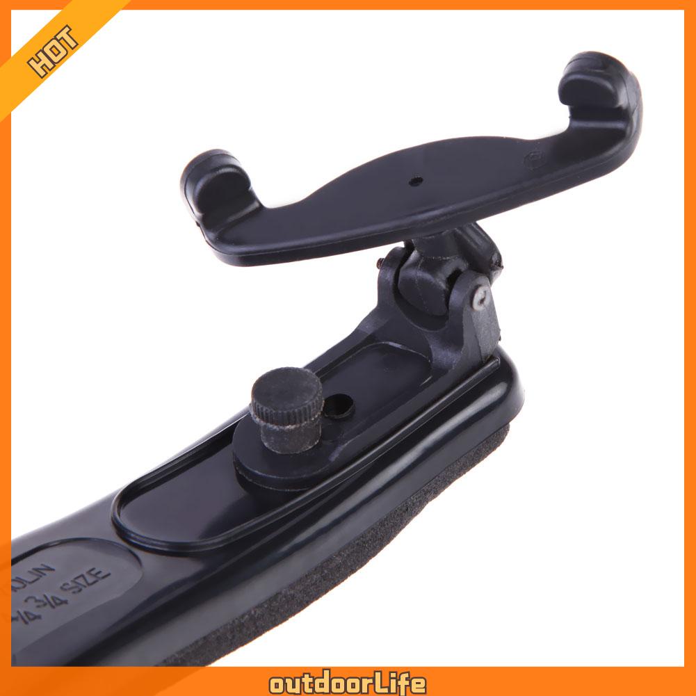 ❤Outdoorlife❤High Quality Mini Violin Shoulder Rest Fully Adjustable Black Support for Violin 3/4 4/4 1/2✿