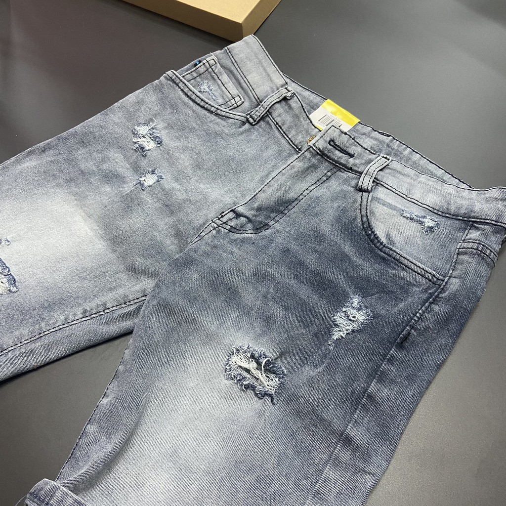 Quần short jean nam Gấu 194 vải jeans bò co dãn, mềm mịn form slimfit 228 | BigBuy360 - bigbuy360.vn