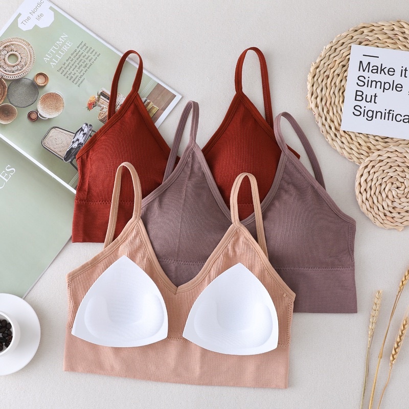 Áo Lót - Áo Bra Nữ chữ U hở lưng 2 dây không gọng nâng ngực gợi cảm co giãn - Kho Sỉ Mai Xuân