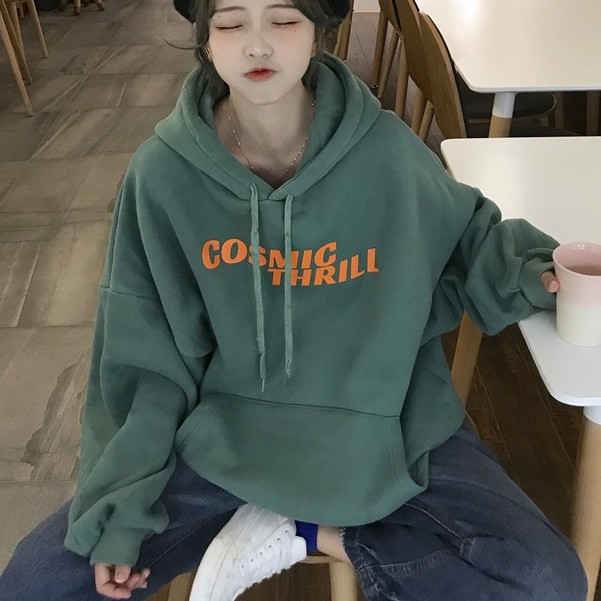 Áo hoodie nữ form rộng, hoodie nữ form rộng dài có mũ unisex thời trang ulzzang - UNA03 | BigBuy360 - bigbuy360.vn