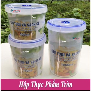  HỘP TRỮ ĐÔNG DÙNG TRONG LÒ VI SÓNG CỦA SONG LONG TRÒN (500ml,750ml,1000ml)
