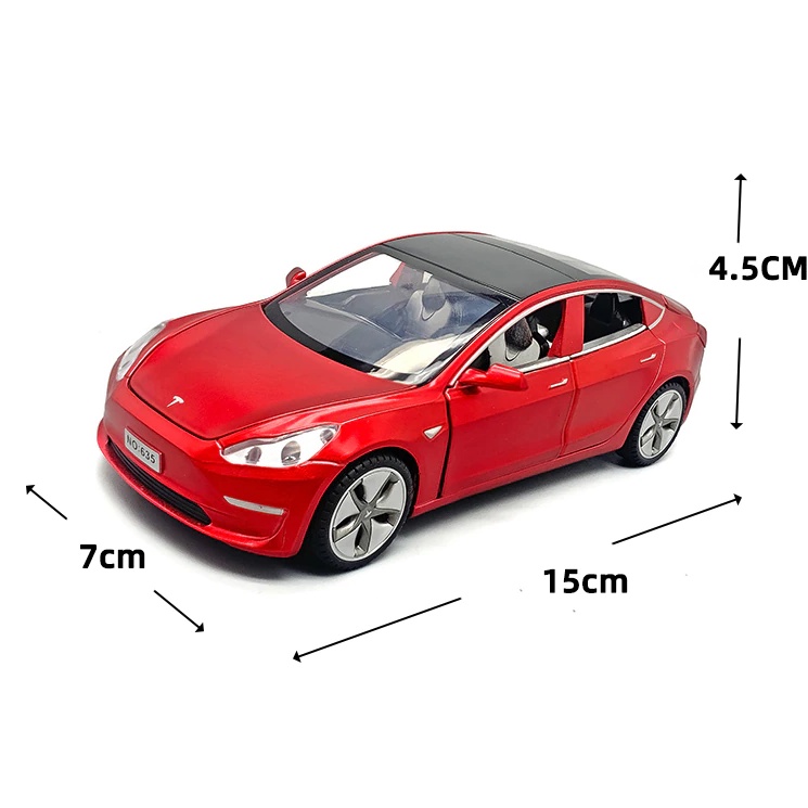 Xe mô hình ô tô Tesla Model X 1:32 có đèn âm thanh o to đồ chơi bé trai kim loại oto xe hơi vỏ sắt mini thép trưng bày