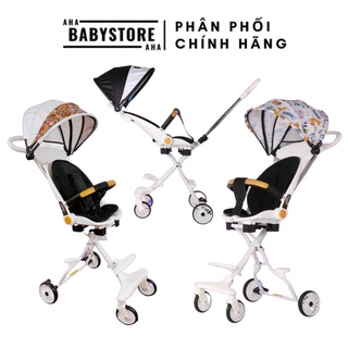 [XẢ KHO GIÁ TỐT] Xe đẩy gấp gọn 2 chiều có mái che M8 chính hãng bảo hành 1 năm