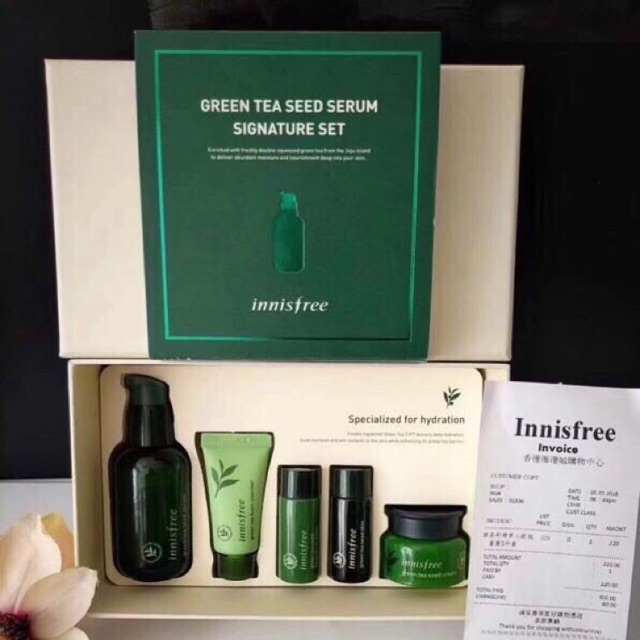 Sét dưỡng da mini trà xanh innisfree phiên bản 2018