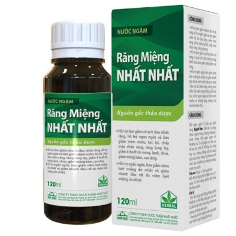 Nước ngậm Răng Miệng Nhất Nhất 120ml - Nước súc miệng Gargle Green life 250ml