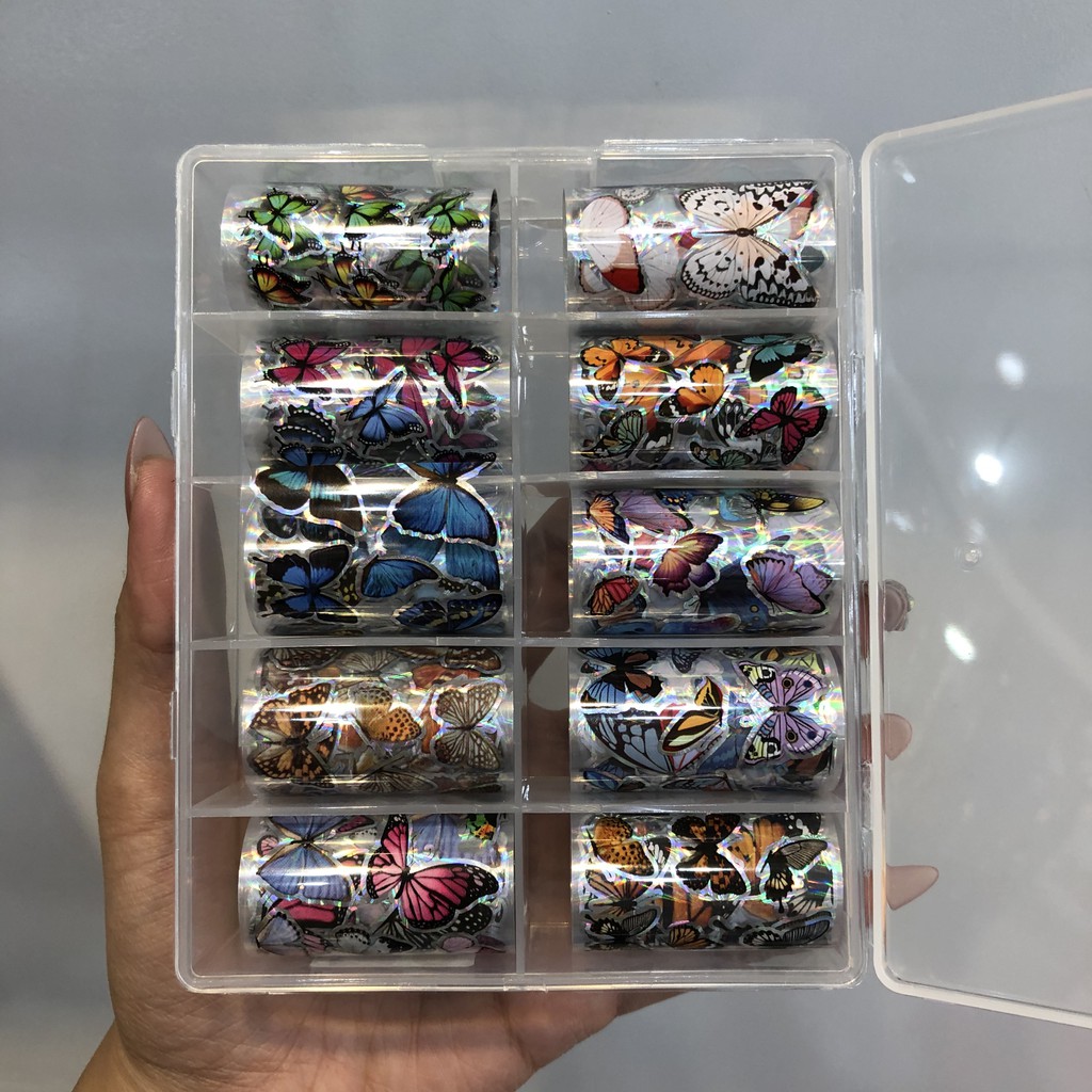 Set foil bướm 10 kiểu