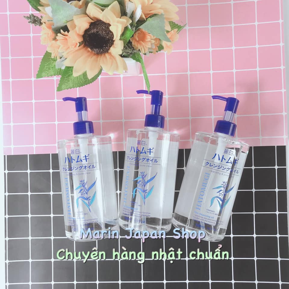 (MiNi) Dầu tẩy trang ý dĩ hatomugi 500ml chai to Nhật Bản Chính Hãng | BigBuy360 - bigbuy360.vn