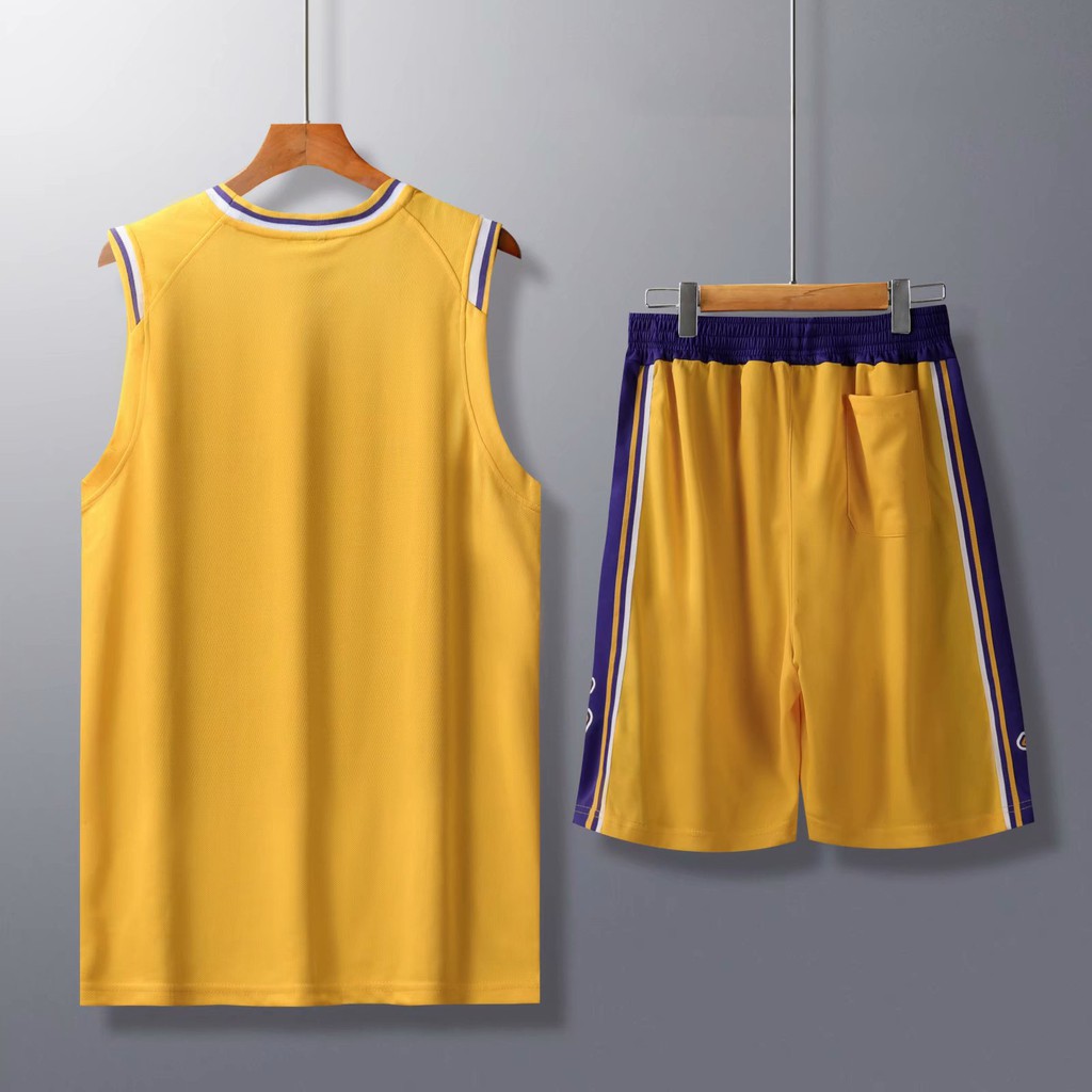 Bộ Quần Áo Bóng Rổ Los Angeles Lakers Phiên Bản Thành Phố Cho Người Lớn
