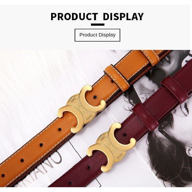 Thắt Lưng Da Đơn Giản Dễ Phối Đồ Thời Trang Cho Nữ