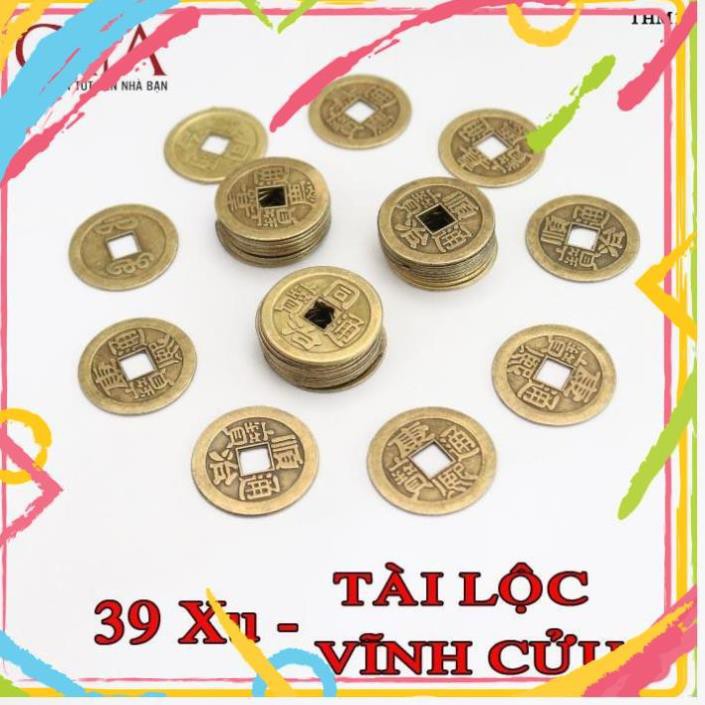 [LỘC] Đồng xu ngũ đế, đồng xu phong thuỷ bỏ bóp ví | Vật phẩm chiêu tài