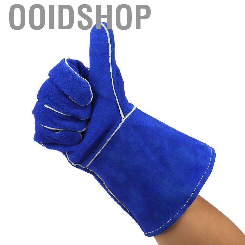1 Đôi Găng Tay Cách Nhiệt Màu Xanh Dương Cho Thợ Hàn