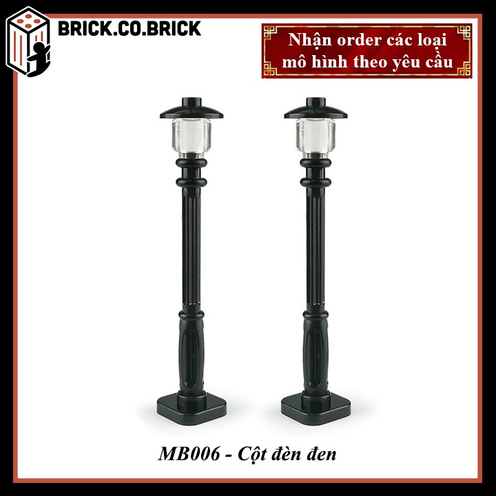 Phụ kiện MOC- Đồ chơi lắp ráp trang trí cột đèn đường - MB-005