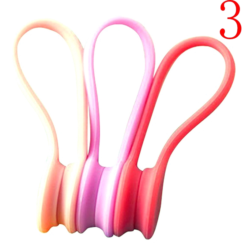 Set 3 dây silicone từ tính nhiều màu chuyên dụng buộc dây tai nghe gọn gàng