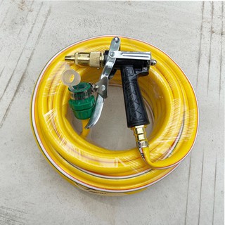 Bộ Dây Vòi Xịt Nước Rửa Xe Tưới Cây Tăng Áp 3 Lần
