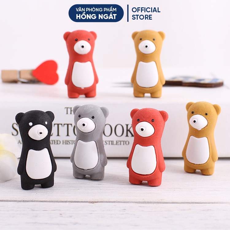 Tẩy bút chì gấu winnie, đồ dùng học tập dễ thương gôm tẩy cute giá rẻ làm quà tặng học sinh văn phòng phẩm T14