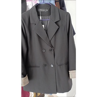 áo blazer tay kẻ