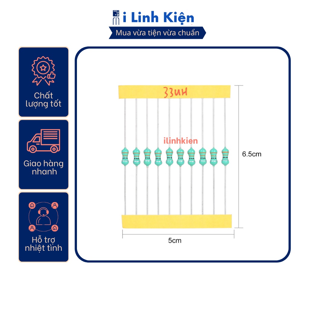 Cuộn cảm vạch 1W 0510 từ 2.2uH đến 10mH