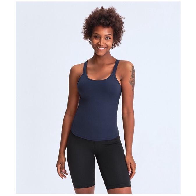 Áo Tank Bra Tập Gym - Yoga Nữ Ebb To Street Shelf Bra Tank Top - Áo Lót Thể Thao Cao Cấp Nâng Đỡ Ngực Có Sẵn Mút