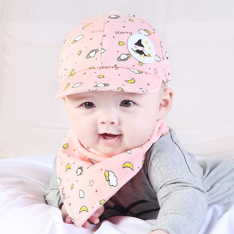 Set Mũ Bóng Chày + Khăn Choàng Cổ Cho Bé
