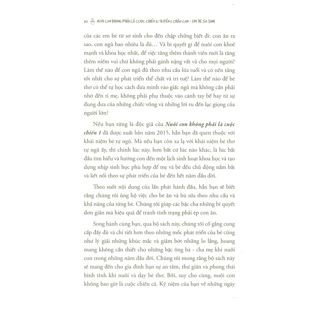 Sách-Chào Con, Em Bé Sơ Sinh - Nuôi Con Không Phải Là Cuộc Chiến 2 (Quyển 1)