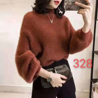 Áo len nữ lông thỏ siêu mịn