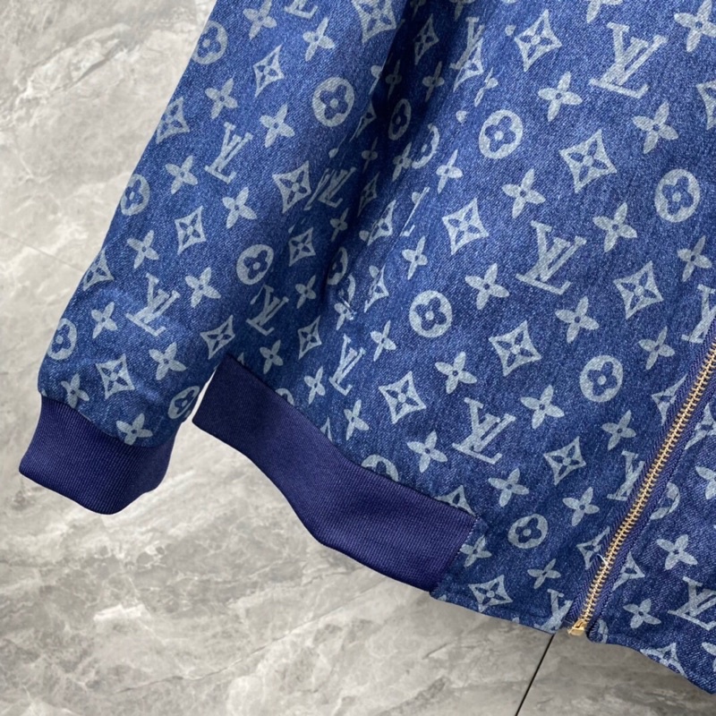 Áo khoác bomber nam LV Louis Vuitton 2 lớp họa tiết Monogram cao cấp