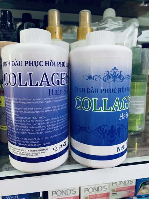 Tinh dầu serum phục hồi phủ lụa 1000ml pha hóa chất uốn duỗi nhuộm phủ bóng TVF màu xanh vàng đen | BigBuy360 - bigbuy360.vn