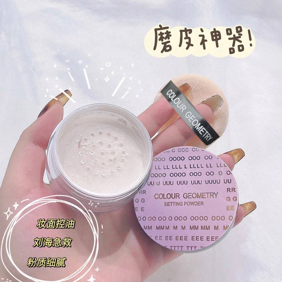 [Hàng mới về] Phấn phủ 3 màu tùy chọn trong suốt kháng nước kèm mút tán phấn tiện dụng