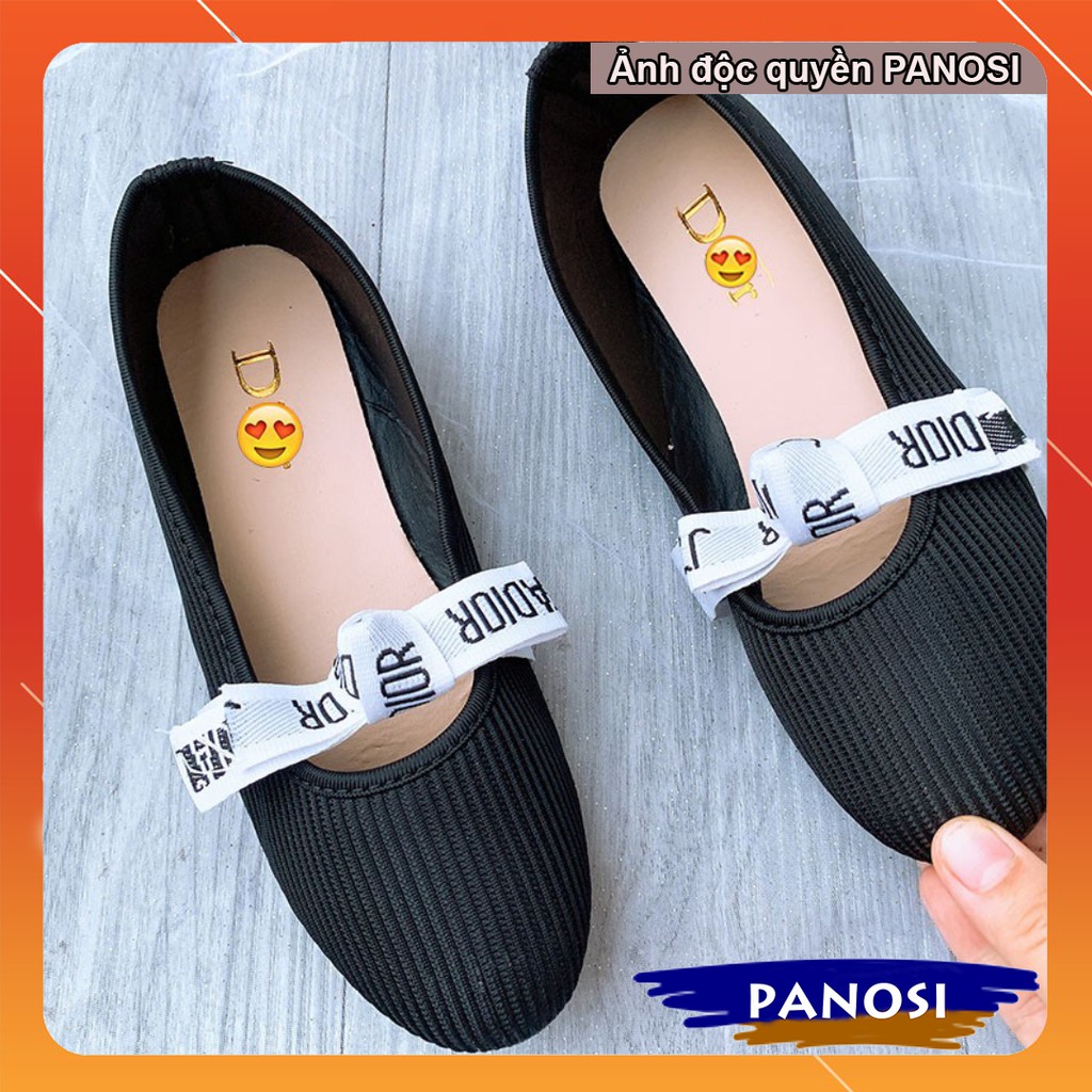 Giày bệt búp bê nơ trắng | BigBuy360 - bigbuy360.vn