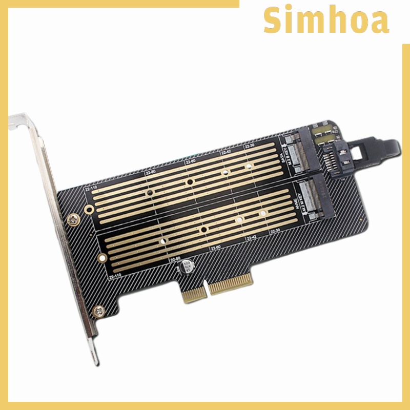 [SIMHOA] PCIe to M.2 NVME Adapter M.2 NVMe NGFF Converter for Desktop PC SSD 2280