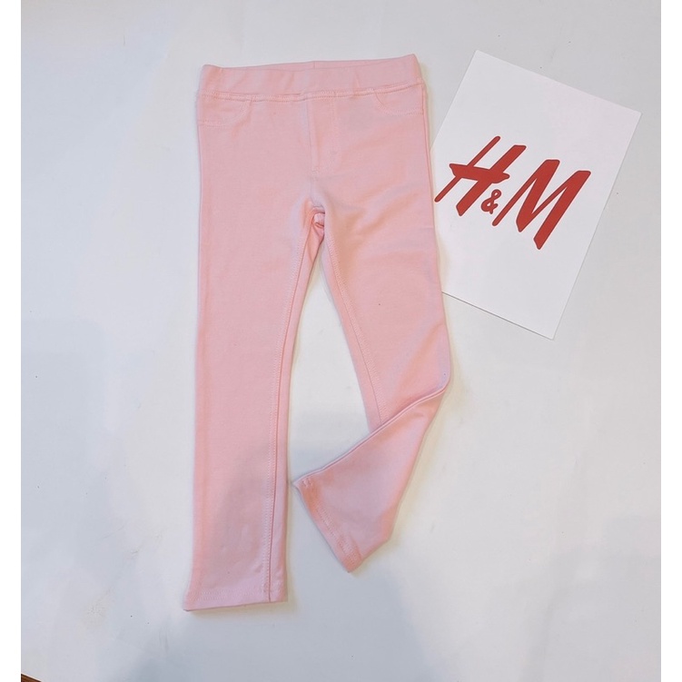 QUẦN NỈ LEGGING HM DƯ XỊN CHO BÉ GÁI MÀU HỒNG &amp; NGỰA PONY