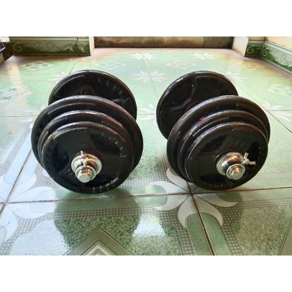 Bộ Tạ Tay Gang Đúc 40kg - cho 2 tay mỗi tay 20kg