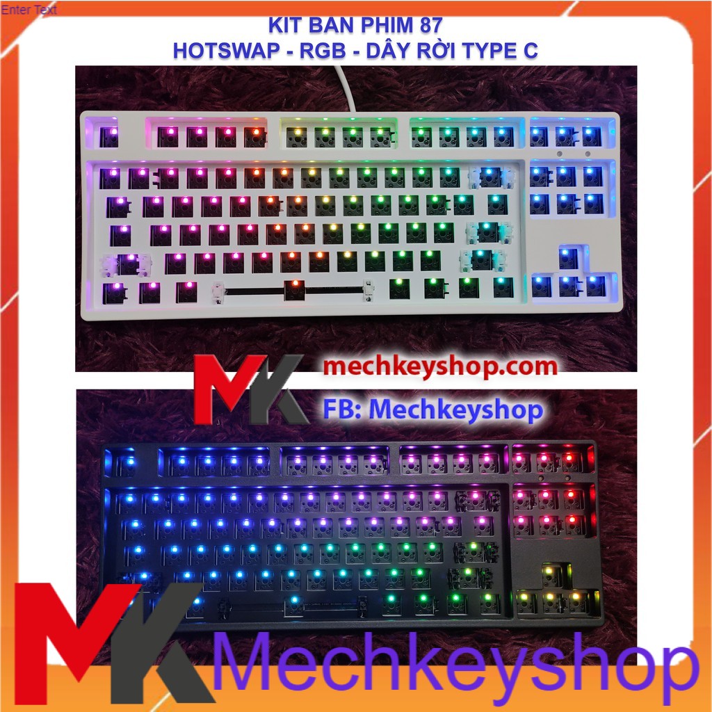 [Mã SKAMA06 giảm 8% đơn 250k]Kit bàn phím cơ XM87 TKL Hotswap RGB