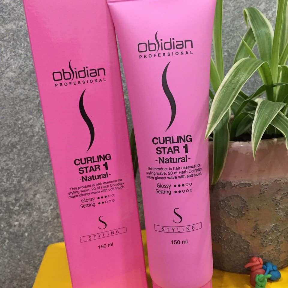 Gel giữ nếp tóc 🌸 Gel mềm vuốt tóc, giữ nếp tóc xoăn Obsidian Curling Star Hàn Quốc (date 2021)