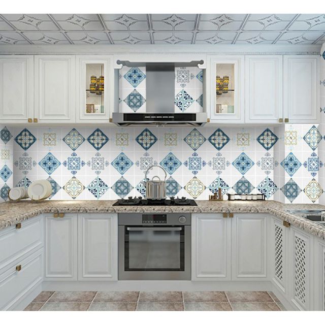 GIẤY DÁN TƯỜNG, TRANG TRÍ NHÀ BẾP CHỐNG THẤM DẦU MỠ KÈM HỌA TIẾT MỚI- KHỔ LỚN 3m x 0,6m [ Được làm từ nhôm Foil] | BigBuy360 - bigbuy360.vn