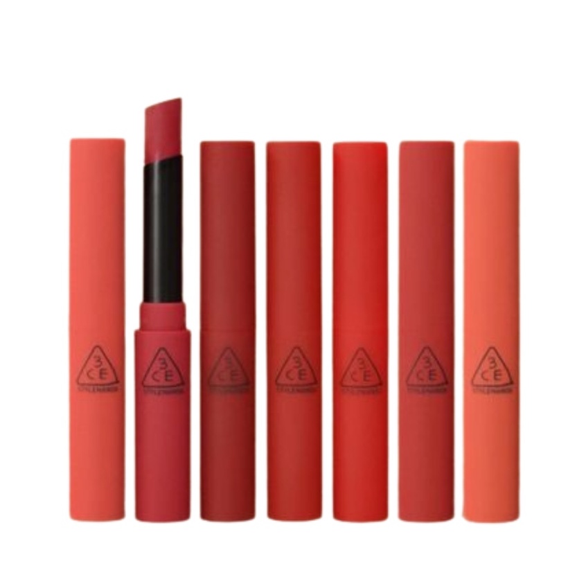 Son Thỏi 3CE Slim Velvet Lip Color Thỏi Tròn - 3.2g (Fluffy red - Plain - Gotta Sing - Cotton Up)