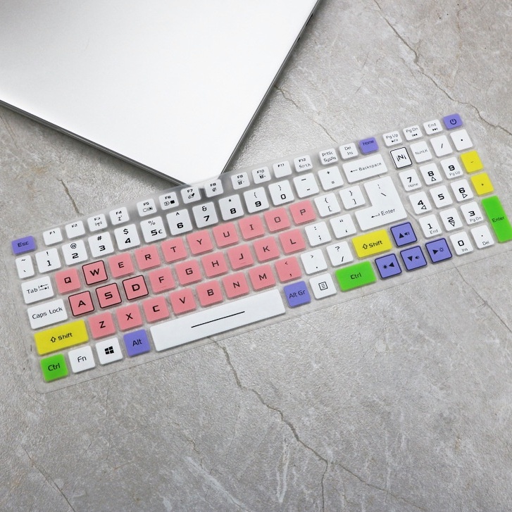 Bàn phím dành cho Acer AN515, i7-9750H 53/54 15.6 17.3 &amp; Acer Nitro 5 AN515-45/43/44 AN515-54 / 55 AN517-54 / 53/51/52 NP515-51 Nitro 7 AN715-51 / 52 Bàn phím Hoa Kỳ Nắp bảo vệ bàn phím máy tính xách tay 15,6 inch Tấm bảo vệ bàn phím bằng-RAIN