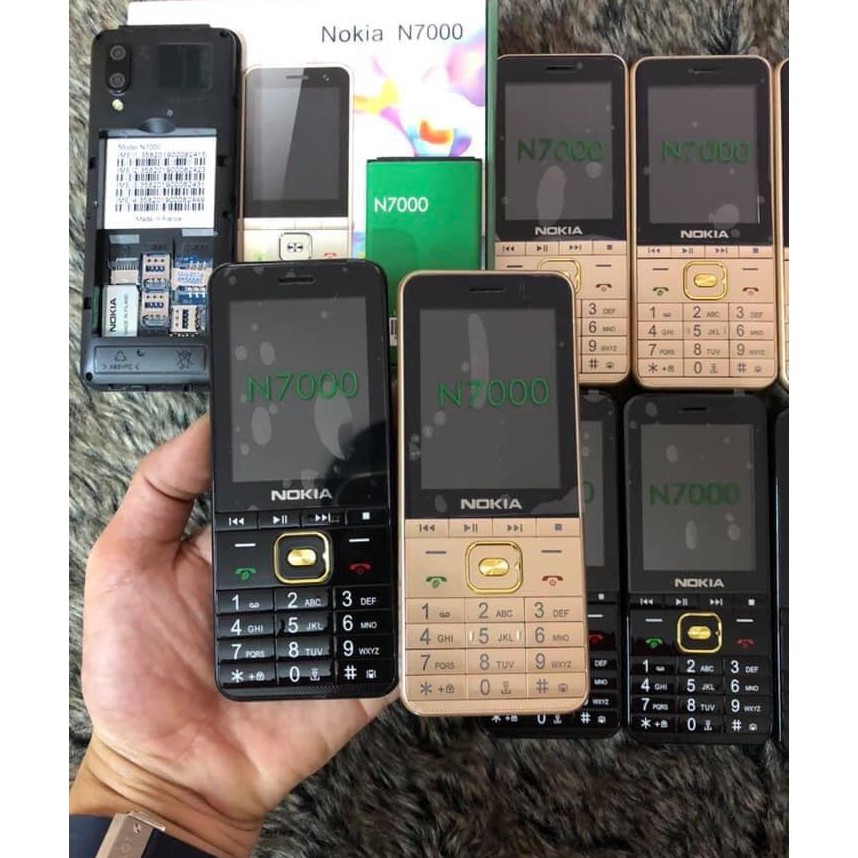 Điện thoại 4 sim Nokia N7000, K50 4 sim pin 13800 mah  loa to, chữ to  pin khủng  bảo hành 12 tháng