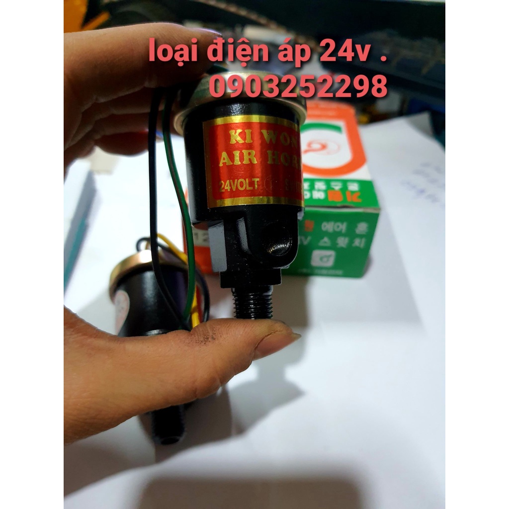 [Mã LIFEAUMAY giảm 10% tối đa 30k đơn 150k] Rơ le còi hơi Hàn Quốc, rơ le kèn hơi kiwon 24v- 12v