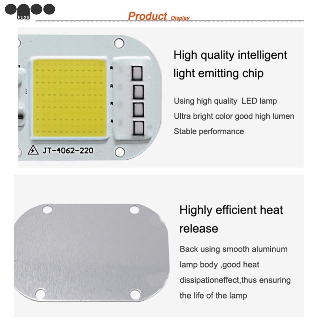 AC 110V 20W/30W/50W High Pressure LED Chip Free Driver COB Light Source