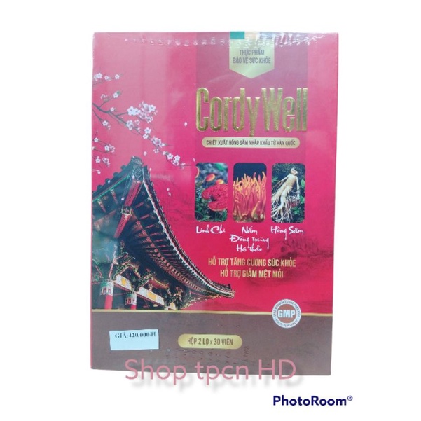 Cordy well ( cordywell) viên uống đông trùng hạ thảo, tăng cường sức khoẻ, tăng cường sức đề kháng