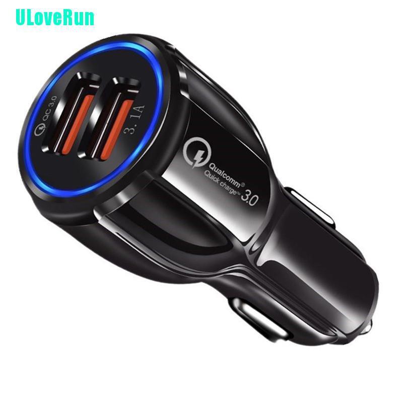 Cốc Sạc Nhanh 2 Cổng USB QC3.0 Cho Xe Hơi