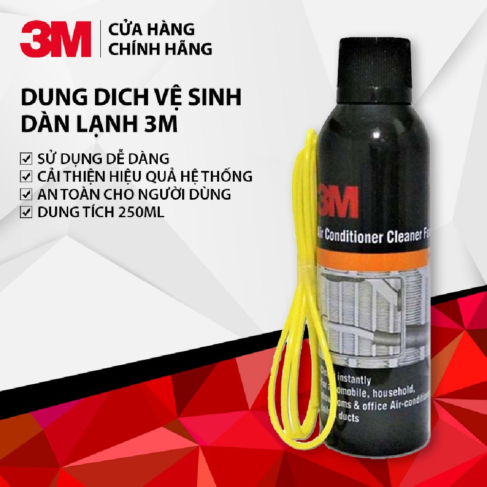 Chai xịt vệ sinh hệ thống điều hòa ô tô 3M 3M-ACC, Dmall247 chăm sóc bảo dưỡng ô tô, xe máy chuyên dụng