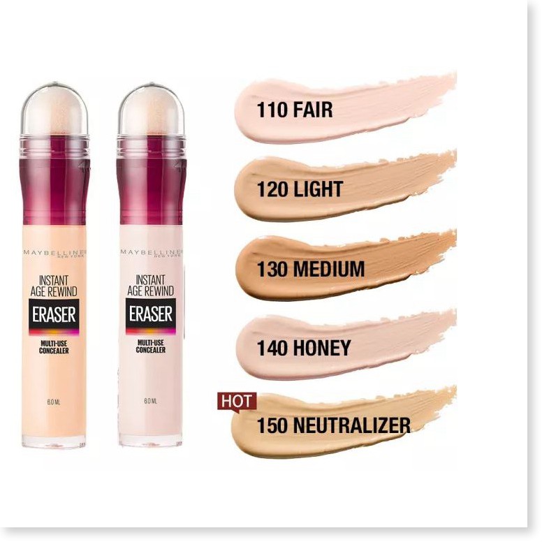 [Mã giảm giá] Bút Che Khuyết Điểm Đa Năng Che Phủ Hoàn Hảo Maybelline Instant Age Rewind Eraser