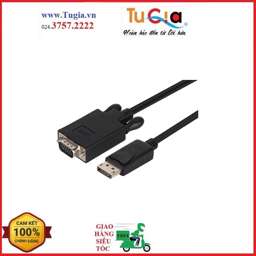 Cáp Displayport to Vga 1.8m Unitek (YC-5118F)